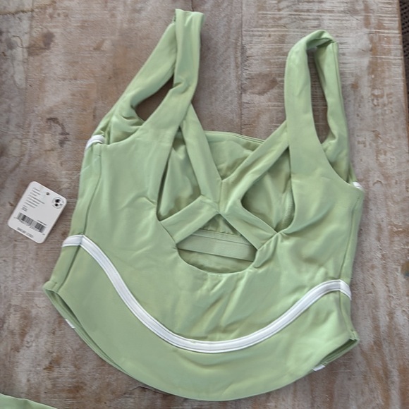 FP Movement Never Better Volley Tank and Skort Set {Lemongrass/White} XS - Picture 6 of 9